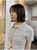 ボブレイヤー×透明感カラー