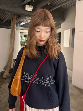 ナヌーク ダイカンヤマ(nanuk daikanyama) ミルクティーカラーブリーチカラーダブルカラーハイトーン