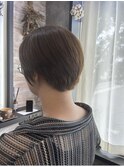 襟足すっきり大人の丸みショートボブ