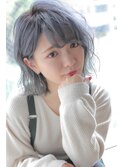 シルバーアッシュボブ