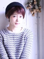 アトリエパーランプ(Atelier par LAMPE) ミルクティーピンク大人かわいい眉上バング小顔束感ショートi3