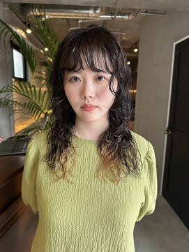 ソイリウム 下北沢(soi rium) 【ミディアムレイヤーパーマスタイル】