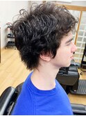 王道メンズショート☆無造作ツイストパーマメンズウルフ