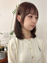 ポーチバイハニー オモテサンドウ(PORCH by HONEY omotesando)&nbsp;ナチュラル内巻きレイヤー×ココアブラウン