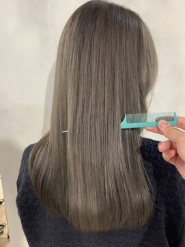 オリンテ バイ レシッド 表参道(orente by rcid) 髪質改善韓国レイヤーカットワンカール/グレージュ/シアーカラー