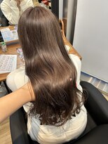 シエルバイアフロート(ciel by afloat)&nbsp;〈藤間〉ブリーチなしラベンダーブラウン/ツヤ感カラー/韓国ヘア