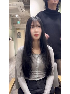 ラベスト キョウト(LOVEST) 髪質改善カラー◆ブルーブラックとレイヤーカット