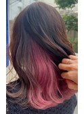デザインカラー/レイヤーカット/こなれミディ/前髪/イメチェン