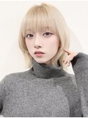 タッセルボブ　フェイスレイヤー　ワイドバング　面長さん向けm