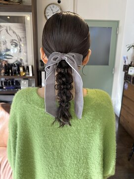 コレット ヘアー 大通(Colette hair) 王道編み下ろしアレンジ .*。