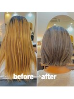 ノイ(noi)&nbsp;重めボブ×透明感抜群グレーカラー