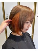イヤリングカラー　オレンジ