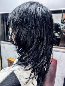 アトリエナガノ(atelier nagano) ニュアンスカラー/センターパート/ツヤ髪スタイル/ブルージュ