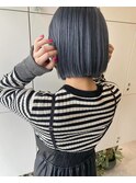ミニボブ×ネイビー