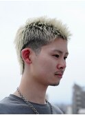 スパイキーショートアップバングマレットヘアショートウルフ