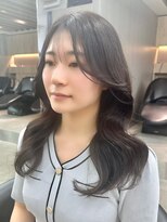 ロンドシエル 横浜(Lond ciel)&nbsp;ミニウルフチェリーブラウンブリーチなしショートボブ前髪/横浜