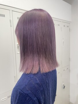 アッシュ 下北沢店(Ash) ブリーチ１回２回でできるラベンダーカラー