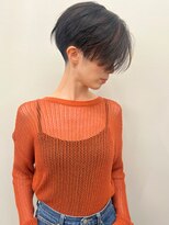 ラウンジ モリオ イケブクロ(Lounge MORIO Ikebukuro) 【morio】刈り上げ　黒髪　ハイライト　ショートヘア♪