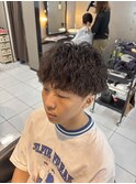 ツイストスパイラルパーマ ツイストパーマ メンズパーマ 眉毛
