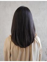 ヘアメンテ(Hairmainte) ツヤ髪ストレートロング/◎チャコールブラウン