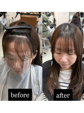 ティダスマイル 吉祥寺店(tida smile) 前髪割れ癖改善パーマ/クロスパーマ/前髪縮毛矯正