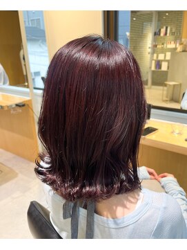 レイ 千葉(Lei) 【Lei 林 碧】purple color×Bob hair
