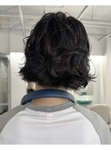 切りっぱなしボブ/ボブパーマ/リッジパーマ