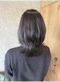 ウルフカット×アッシュグレージュ