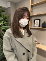 ロニカ 銀座(LOuNICA)&nbsp;レイヤーカット×イノアカラーマロンブラウン　髪質改善