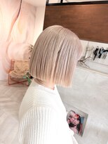 クラン(cLan.)&nbsp;【ホワイトミルクベージュ×フリンジボブ】by タナカ