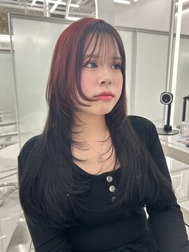 コア プラス 立川(COA PLUS) 韓国レイヤーカット/ブリーチなしカラー/暖色カラー/立川