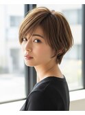 透明感髪質改善メテオグレージュ×ハンサムショート◎30代40代