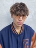 【メンズ】カット+パーマ+ハイライト¥20000(万代/メンズパーマ/メッシュ)