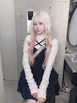 インク 渋谷(INK.) ミルクティーブロンドニュアンスウルフワンホンレイヤー渋谷