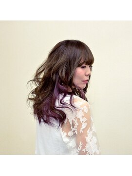 ヘアー アクト ルーム Hair Act room 外国人風★ブルージュ×バイオレット(インナーカラー)