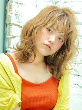 ロンドアベニール 北千住(Lond avenir) namie ニュアンスカールで小顔ミディアム