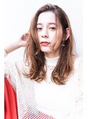 【Kate 大宮】ブラウンベージュ×かきあげバング