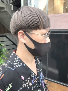 アクト 仙台店(ACT) セピアグレー×刈り上げマッシュ