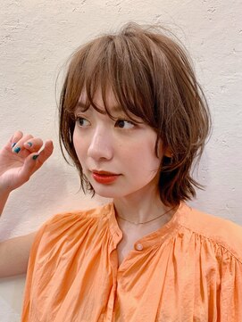 マグノリア オモテサンドウ(MAGNOLiA Omotesando) 毛先パーマで作る抜け感ショートパーマ・・・HINATA