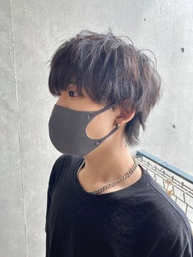 アリスバイアフロート 自由が丘(ALICe by AFLOAT) 無造作マッシュウルフ　刈り上げツーブロ