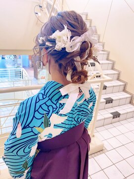 ヘアメイク ジェイエム 編みおろしアレンジ