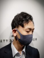 リバティシェアバーバー 銀座(LIBERTY SHARE BARBER)&nbsp;【くせ髪活かし】セクシーツーブロックスタイル