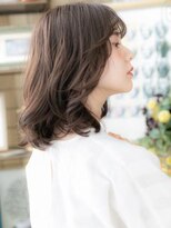 カバーヘア ブリス 志木南口駅前店(COVER HAIR bliss)&nbsp;黒髪くすみカラーくせ毛風小顔エアリーミディa志木20代30代40代