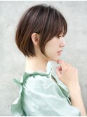 前髪あり大人ショートボブ20代30代40代【AIN.表参道】川原大地