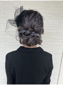 ウェーブヘアセット