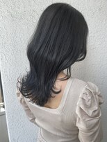 ロンドネートゥル 新潟(Lond naitre)&nbsp;【高橋ヒロシ】韓国ブルーブラック セクションカラー グラデ