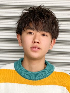 エルマーク(L-MARK) メンズマッシュツーブロック韓国カットメンズサロンスパイラル