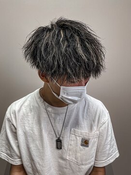 ビーテックバイゼン 山科店(B-TECH by Zen) ツーブロック短髪モテるスーツ束感メッシュシークレットパーマ