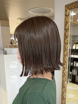 シャンプーボーイ 宮崎駅前店(SHAMPOO BOY) 外ハネグレージュ(^^)