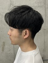 フイ 代々木(Hui)&nbsp;メンズ/アップバング/ツーブロックマッシュ/束感ショート波巻き